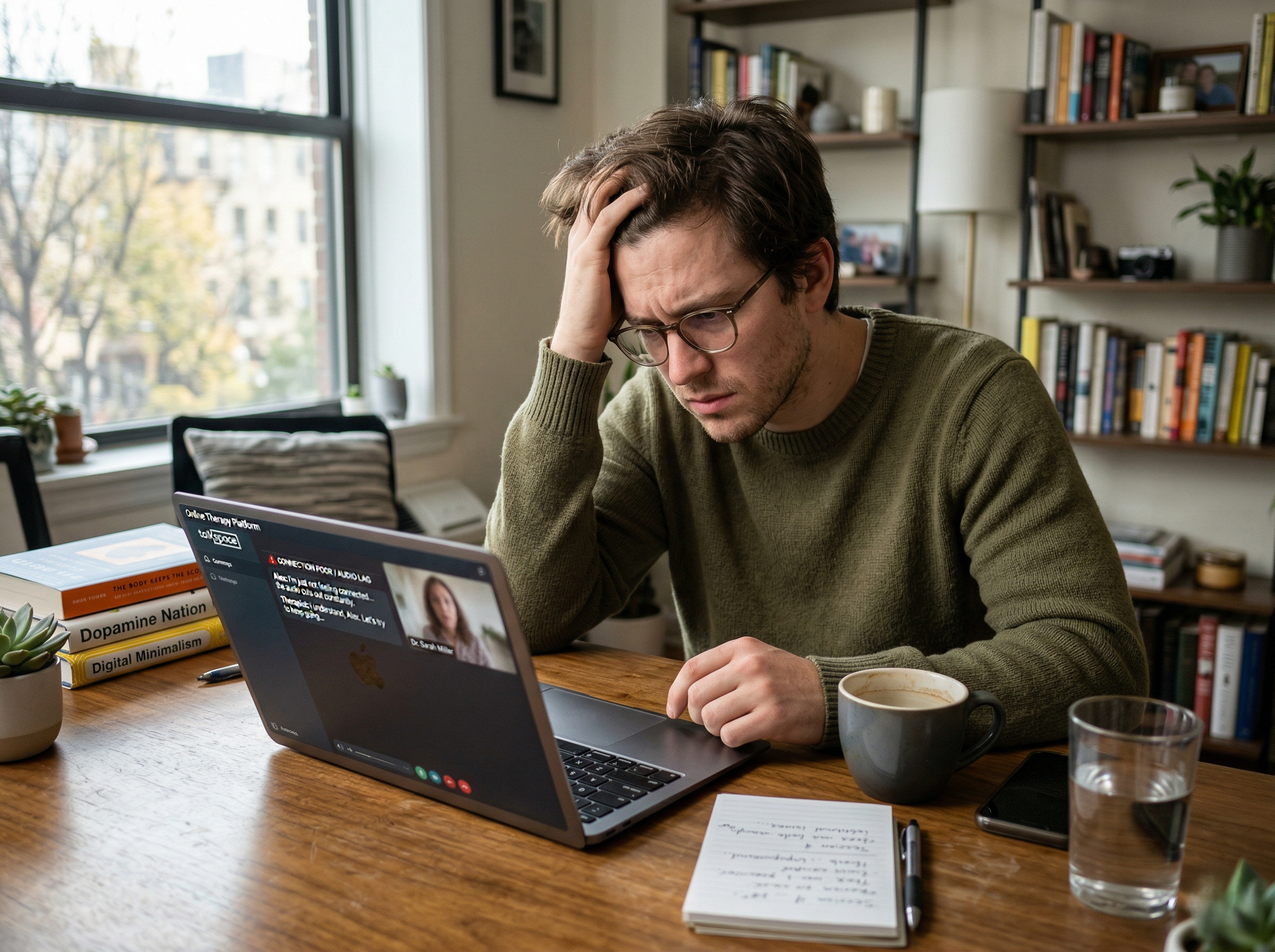 Homme en thérapie psychologique BetterHelp